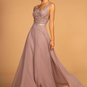 Sleeveless Long A-line Prom Dress GL2653